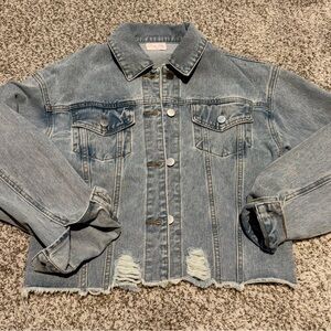 Pink Lily Light Blue Jean Jacket